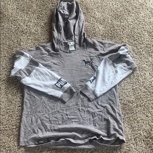 pink pull over ! Light wear and worn